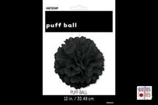 Black Small Puff Ball