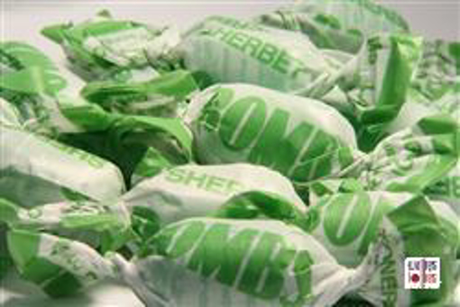 Green Fruity Sherbert Bombs in 1kg bag