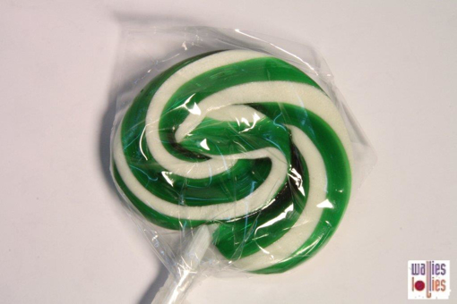 Large Green & White Lollipops