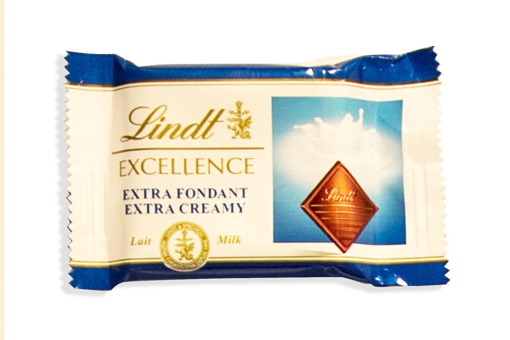 Lindt Excellence Extra Creamy Milk Chocolates in 250g bag