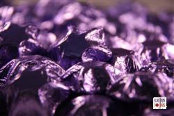 Mauve Foiled Stars in 500g Bag