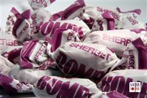 Purple Fruity Sherbert Bombs in 1kg bag
