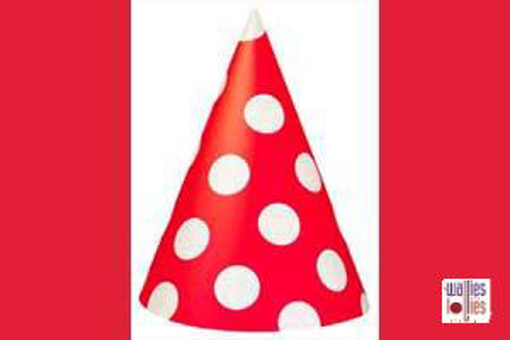 Red Spot Party Hats
