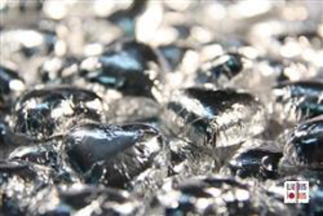 Silver Foiled Hearts in 500g Bag