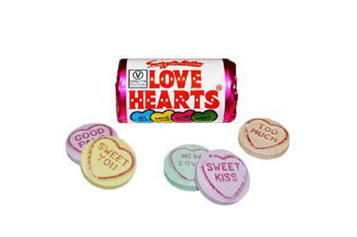 Swizzels Love Heart Mini rolls 3kg bag