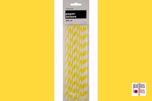 Yellow Stripe Straws
