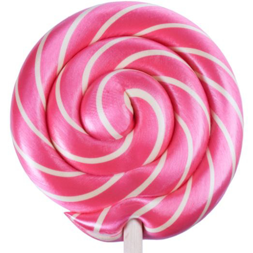 Picture of Large Pink & White Lollipops