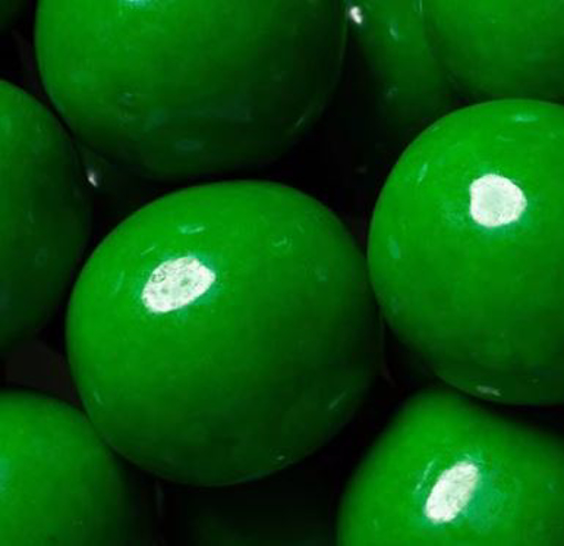 Picture of Gum Balls - Green in 1kg bag