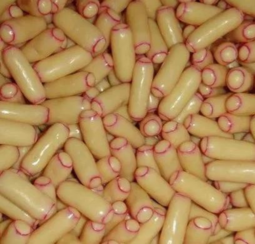 Picture of White Chocolate Raspberry bullets in 6.5kg carton