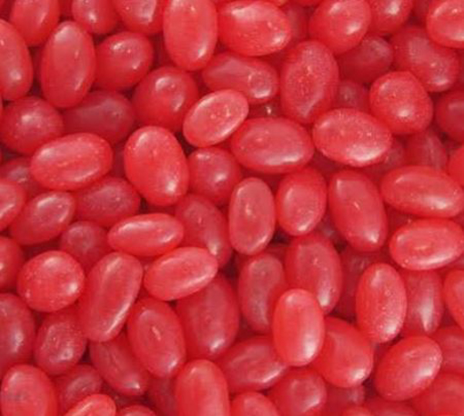 Picture of Red Jelly Beans Mini in 1kg Bag