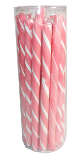 Picture of Candy Poles Pink & White -  Tub of 30 pcs