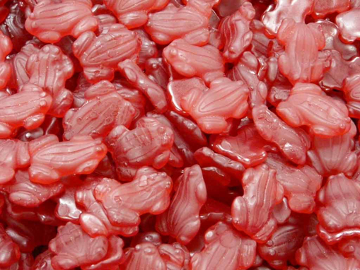 Picture of Fruity Red Frogs in 200g bag