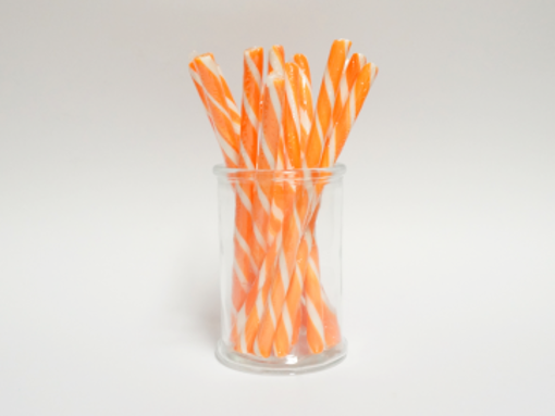Picture of Candy Poles Orange & White -  Tub of 30 pcs