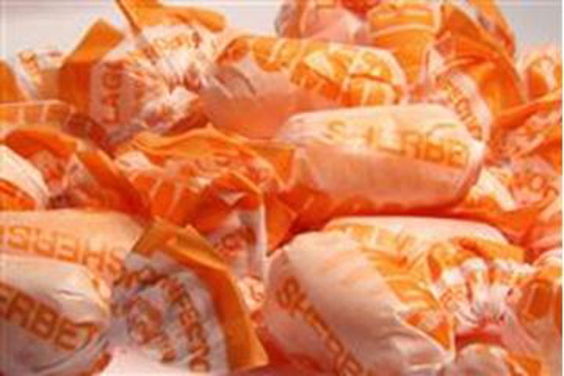 Picture of Orange Fruity Sherbert Bombs in 7kg carton