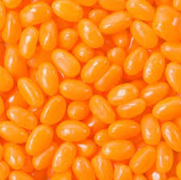 Picture of Orange Jelly Beans Mini in 1kg Bag