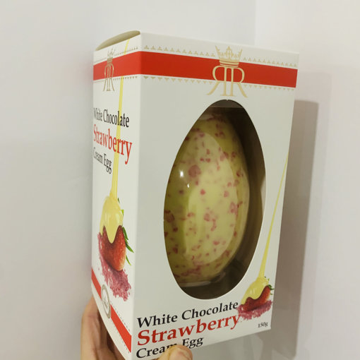 Picture of 150g White Chocolate Strawberry Cream Egg