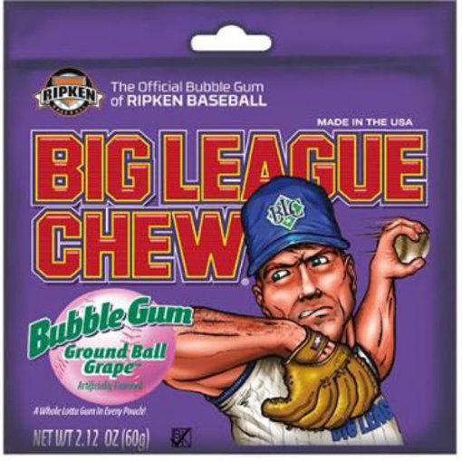 Picture of BIG LEAGUE CHEW - Grape Bubble Gum