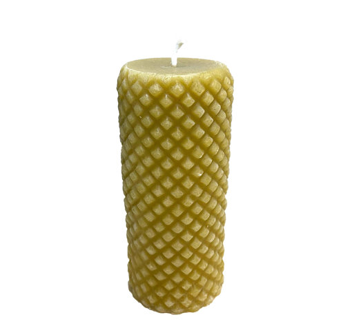 Picture of Small Pattern Beeswax Candle