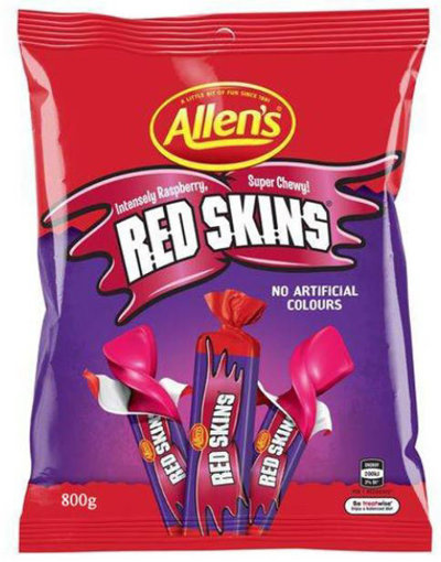 Picture of Allen's Red Skins in 800g bag