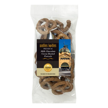 Picture of Milk Chocolate Cocoa Dusted Pretzels