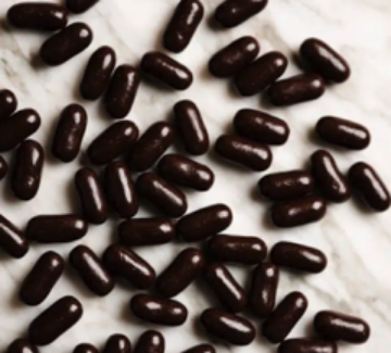 Picture of Premium Dark Chocolate Licorice Bullets in 1kg Bag